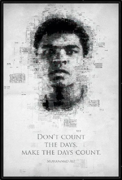 Картина Мухаммед Али мотивационный