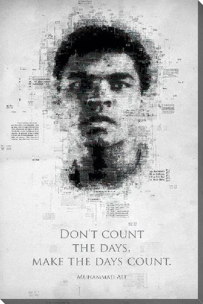 Постер Мухаммед Али мотивационный
