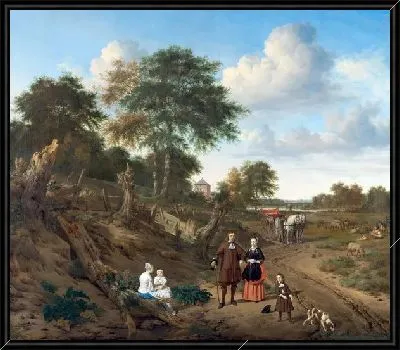 Пара с детьми (Portrait of a couple with two children)