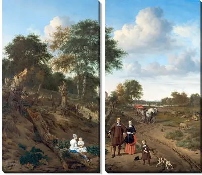 Пара с детьми (Portrait of a couple with two children)