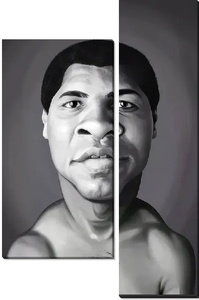 Модульная картина Карикатура Мухаммед Али