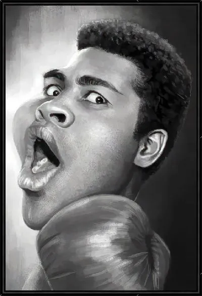 Картина Карикатура Мухаммед Али №2