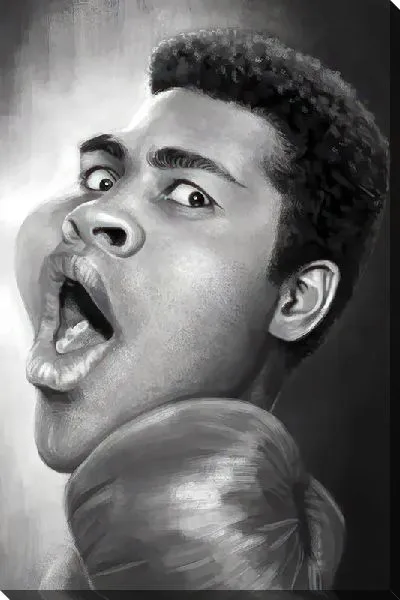 Постер Карикатура Мухаммед Али №2