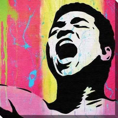 Мухаммед Али поп-арт портрет