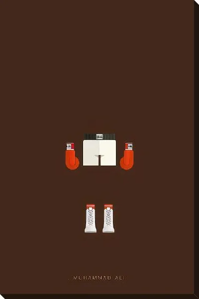 Постер Мухаммед Али в стиле минимализм