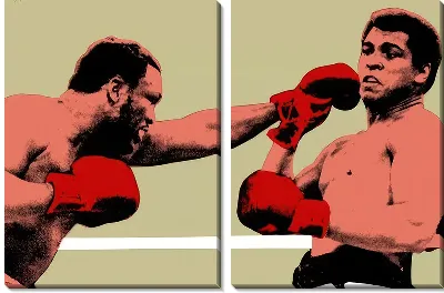 Модульная картина Мухаммед Али в бою №2