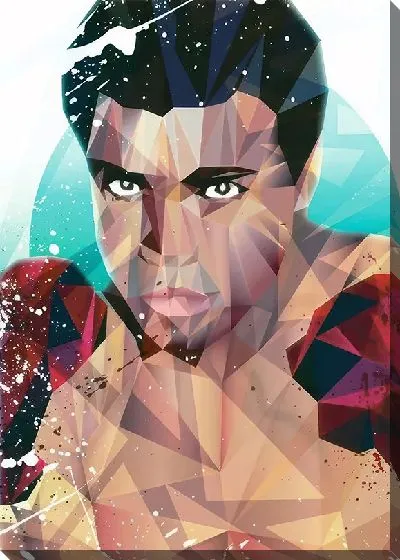 Постер Арт портрет Мухаммед Али