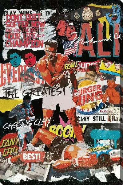 Постер Коллаж с Мухаммедом Али