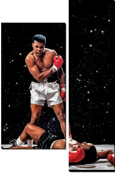 Модульная картина Нокаут от Мухаммед Али №3