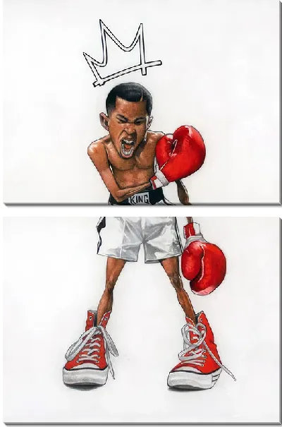 Модульная картина Король ринга Мухаммед Али