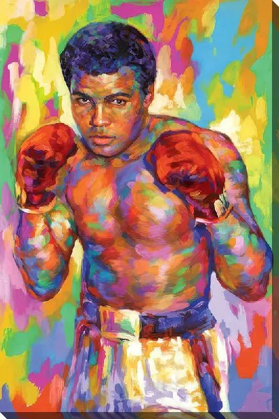 Картина маслом Арт портрет Мухаммед Али №8
