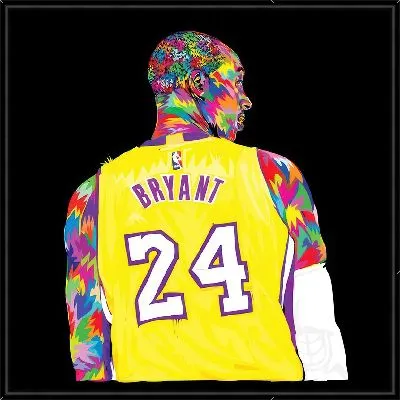 Поп-арт портрет Кобе Брайант