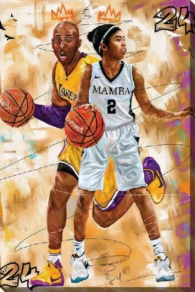 Постер Кобе Брайант - игра в басктебол