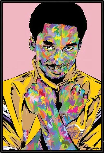 Картина Арт портрет Кобе Брайант №2