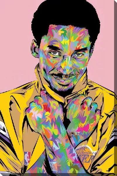 Постер Арт портрет Кобе Брайант №2
