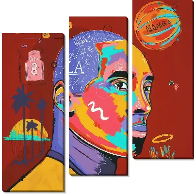 Модульная картина Кобе Брайант №4