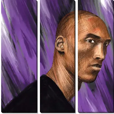 Модульная картина Портрет Кобе Брайант №5