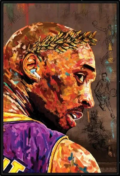Картина Арт портрет Кобе Брайант №6