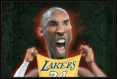 Карикатура Кобе Брайант
