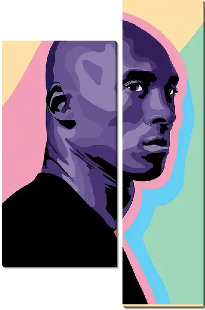 Модульная картина Кобе Брайант в стиле арт