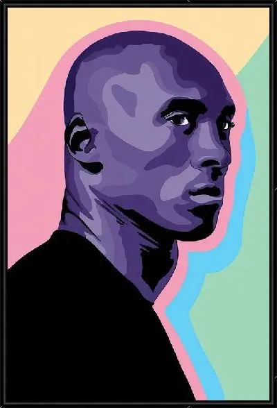 Картина Кобе Брайант в стиле арт