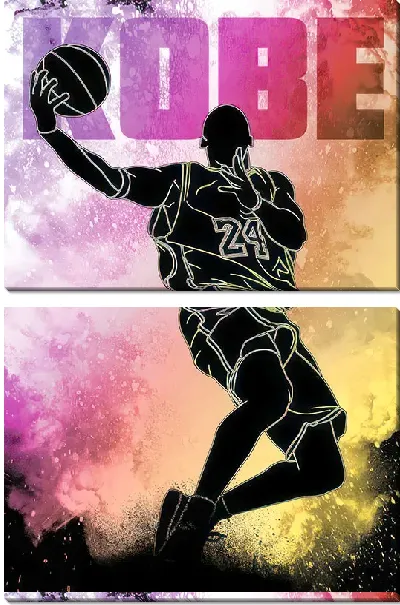 Модульная картина Баскетболист Кобе Брайант