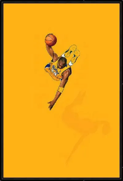 Картина Кобе Брайант в прыжке