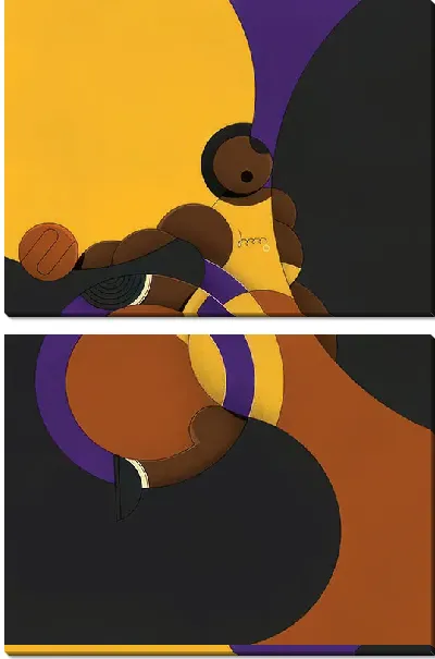 Модульная картина Стиль баскетбола от Кобе Брайанта