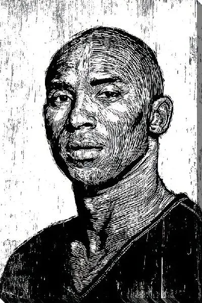 Картина маслом Рисунок Кобе Брайант