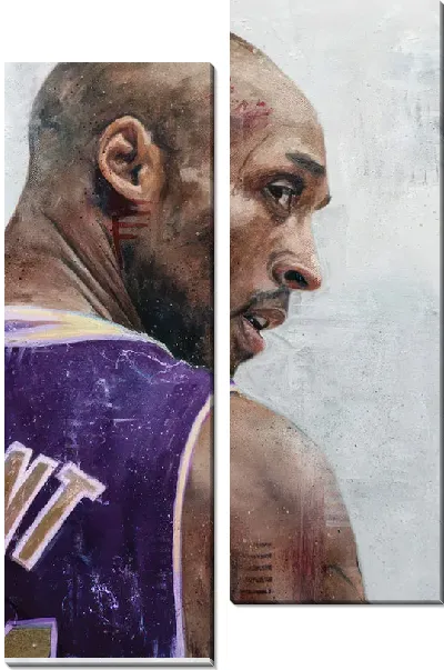 Модульная картина Портрет Кобе Брайанта №14