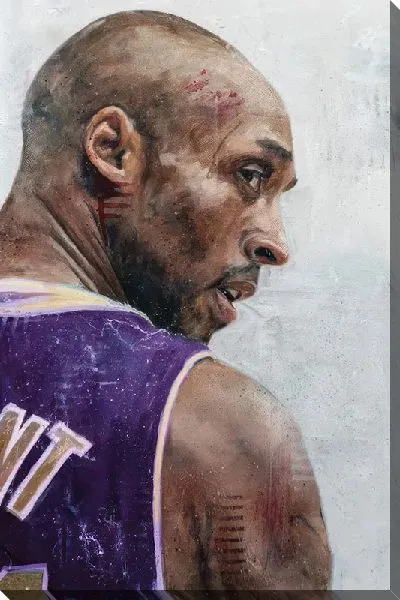 Постер Портрет Кобе Брайанта №14