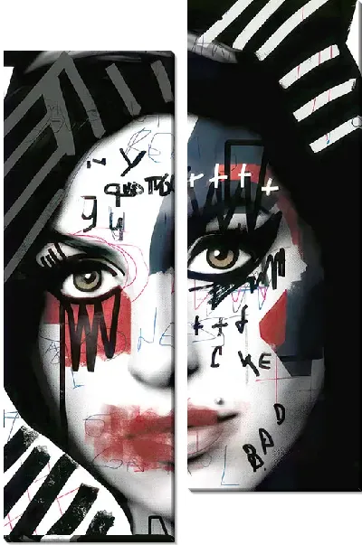 Модульная картина Эми Уайнхаус арт портрет