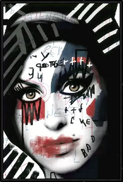 Картина Эми Уайнхаус арт портрет