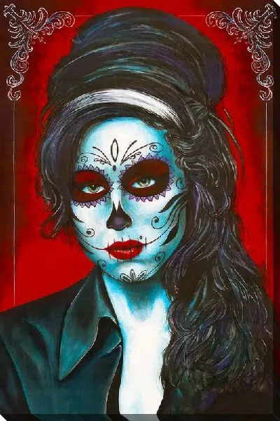 Постер Эми Уайнхаус в образе вампира