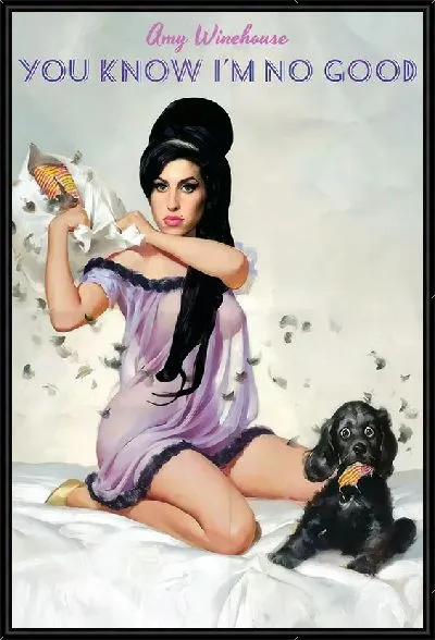 Картина Музыкальная афиша с Эми Уайнхаус