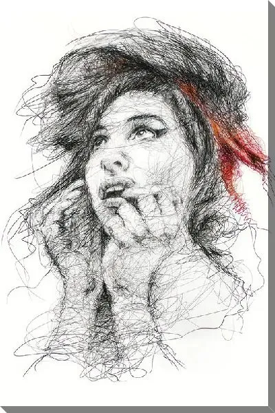 Картина маслом Портрет Эми Уайнхаус №4