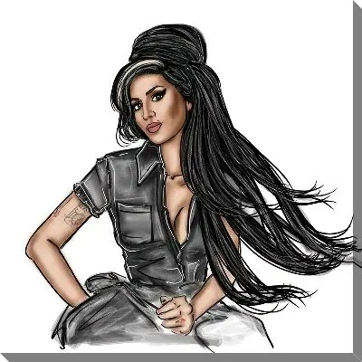 Постер Портрет Эми Уайнхаус №10