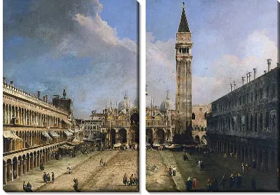 Модульная картина Площадь Сан-Марко в Венеции (The Piazza San Marco in Venice)