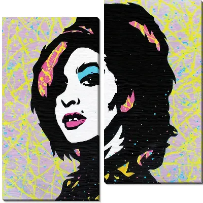 Поп-арт портрет Эми Уайнхаус №2