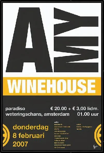 Картина Amy Winehouse афиша