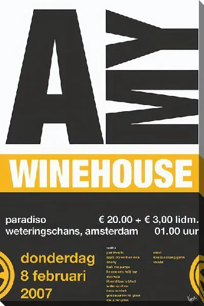 Постер Amy Winehouse афиша