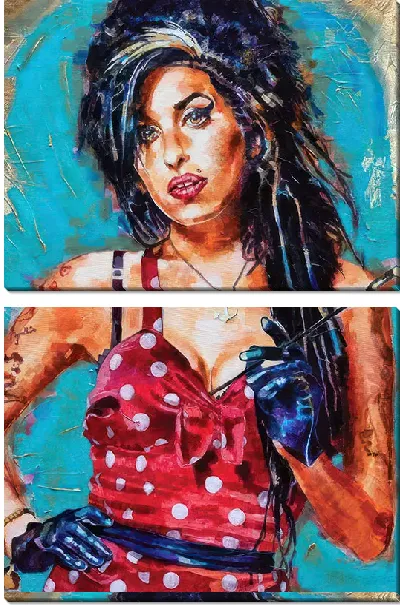 Модульная картина Портрет Эми Уайнхаус №32