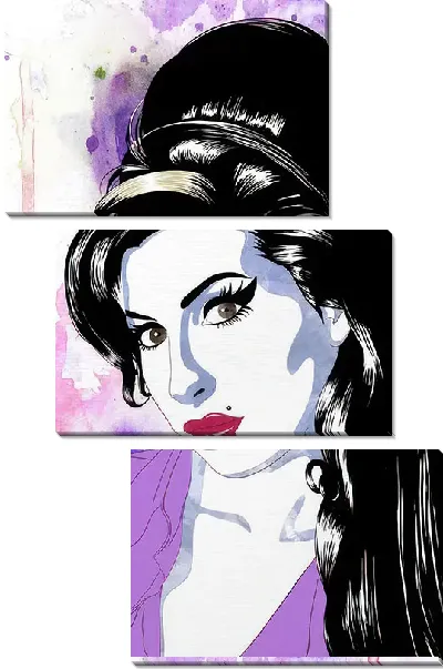 Модульная картина Портрет Эми Уайнхаус №35