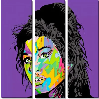 Модульная картина Портрет Эми Уайнхаус №36