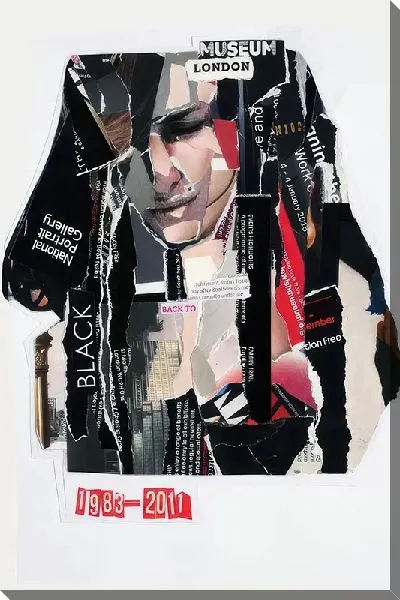 Картина маслом Музыкальный коллаж с Эми Уайнхаус №2