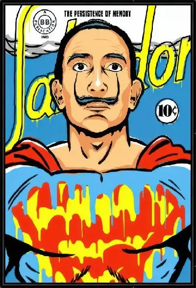 Картина Дали супермен