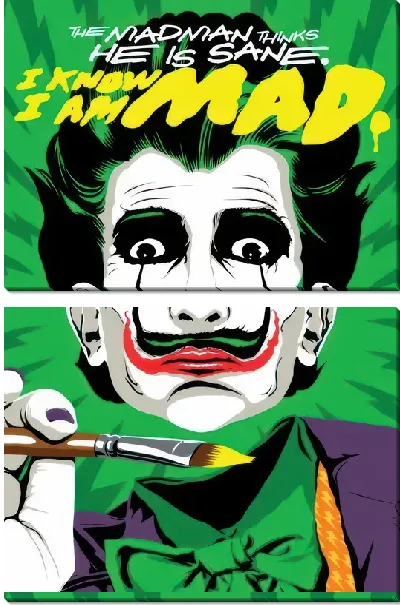 Модульная картина Дали в образе Джокера