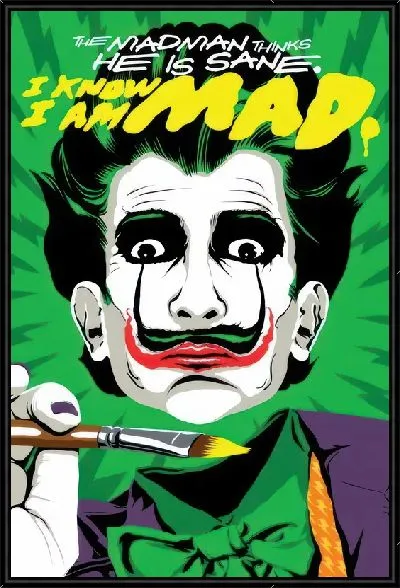 Картина Дали в образе Джокера