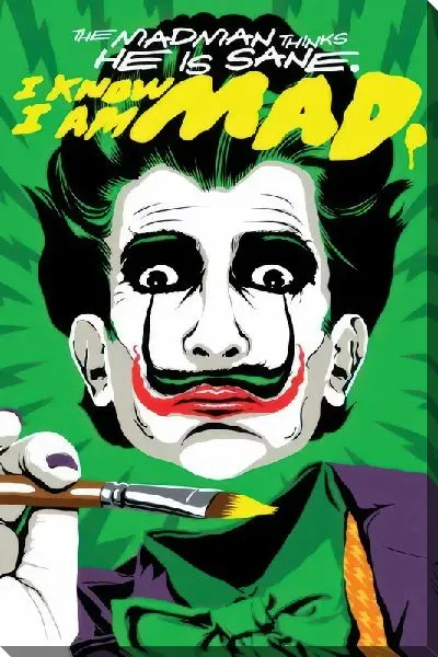 Картина маслом Дали в образе Джокера