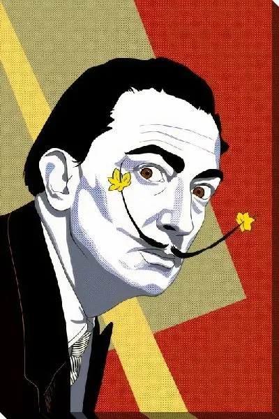 Постер Сальвадор дали с усами